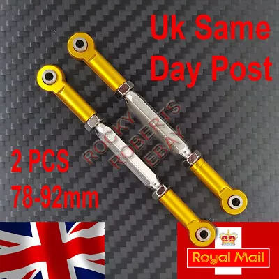 £7.49 • Buy Turnbuckle 78-92mm 2Pcs Steering Linkage Rod Arms M3 Hole With O-Ring Dampers