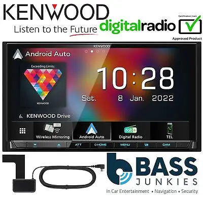 Kenwood DMX-8021DABS - 7  Wireless CarPlay Android Bluetooth DAB+ Car Stereo • £539.95