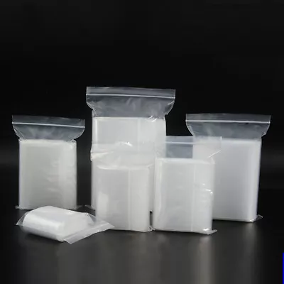 Clear Zip Seal Plastic Bags Jewelry Zipper Top Lock Reclosable Baggies 2 Mil 2ML • $59.99