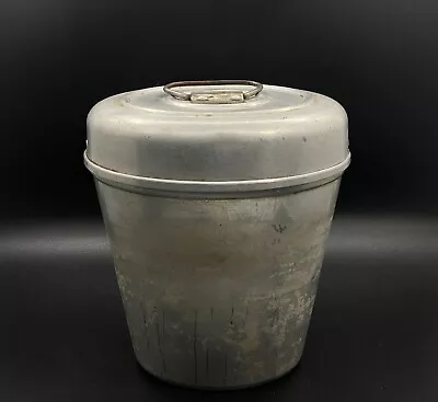 Antique Vintage Lunch Bucket Pail Wear-Ever Aluminum No. 1102 Coal Miner • $20