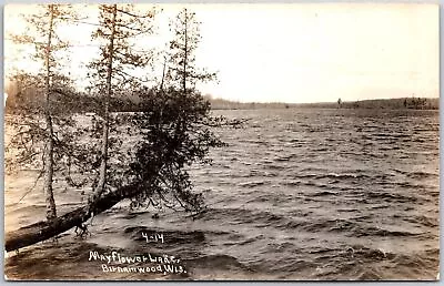 Birhamwood WI-Wisconsin Mayflower Lake Real Photo RPPC Vintage Postcard • $10.38