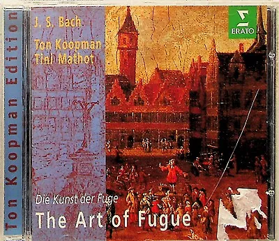 JS BACH- The Art Of Fugue For 2 Harpsichords - TON KOOPMAN/TINI MATHOT CD 1994 • $9.19