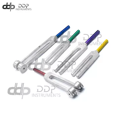Tuning Fork Set Of 5 -Medical Diagnostic Tuning Fork Color Coded Non-Sli • $19.99