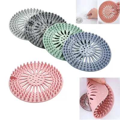 Hair Trap Shower Bath Plug Hole Waste Catcher Stopper Drain Sink Strainer Filter • £2.95