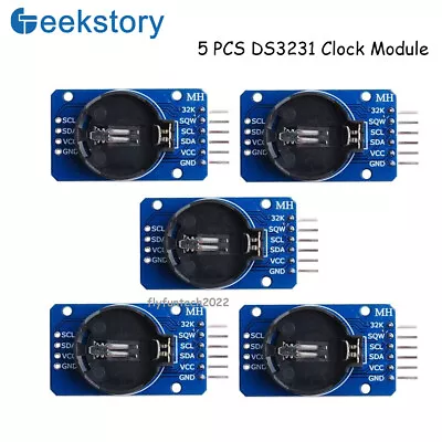 5 PCS DS3231 AT24C32 I2C High Precision Real Time Clock Memory Module-US Stock • $15.99