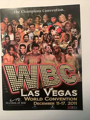 Mike Tyson & Oscar De La Hoya Signed 2011 WBC CONVENTION PROGRAM • $150