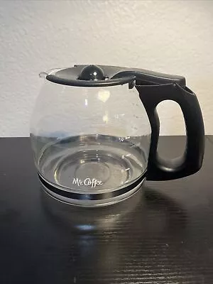 Mr. Coffee 12 Cup Replacement Coffee Pot Carafe Glass Black Top • $9.99