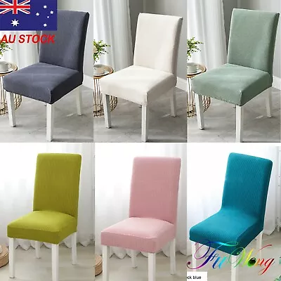 1-8 PCS Dining Chair Covers Spandex Slip Cover Stretch Wedding Banquet Party • $9.99