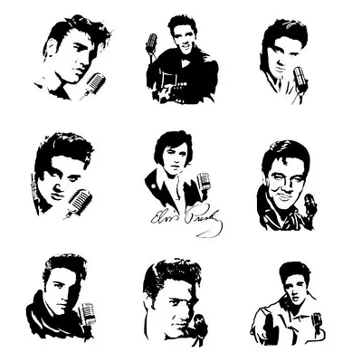 Elvis Presley Vinyl Decal Sticker American Singer Actor Dancer Car Window Wall • $7.79