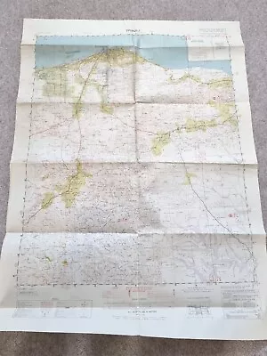 Original WW2 1945 RAF Map Of  TRIPOLI  Dec 1945 With Operational Markings • £39