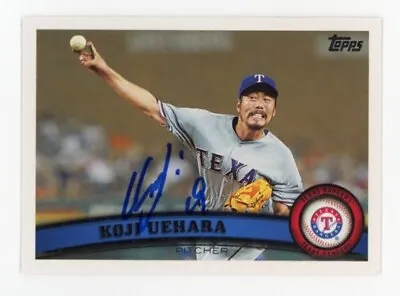 Signed Baseball Card Auto 2011 Topps Koji Uehara Texas Rangers #us53 Japan • $19.97