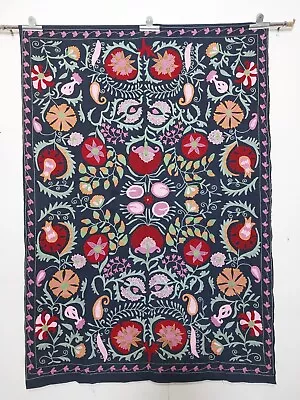 Indian Handmade Cotton  Embroidery Queen Quilt • $259.99