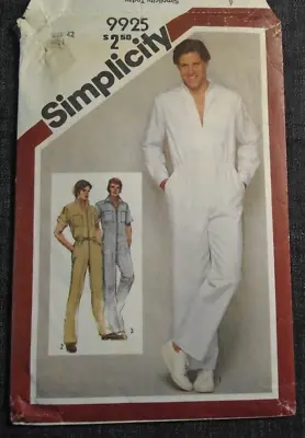 Vintage Simplicity 2334 Men's Jumpsuit Sewing Pattern 1975 • $36.25