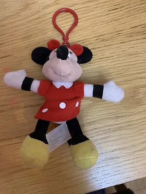 Disney Store Minnie Mouse Plush Soft Toy With Buggy Hook • £4.90