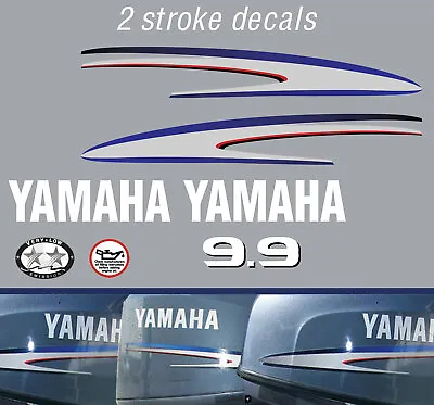 YAMAHA 9.9HP 2 Stroke Outboard Decal Set • $60.50