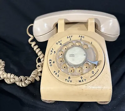 Vintage Western Electric Cream Rotary Desk Telephone • $14.99