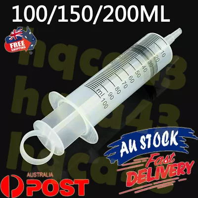 $13.98 • Buy 100-200ML Reusable Big Large Plastic Hydroponics Nutrient Measuring Syringe P AU
