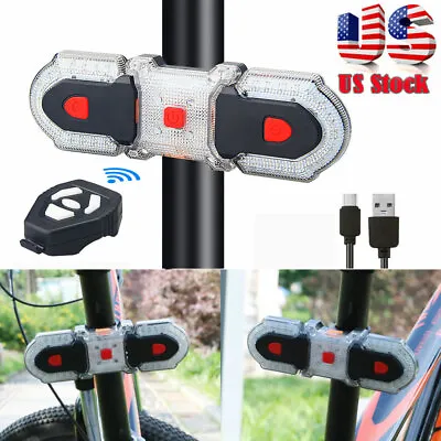 $28.99 • Buy 3Pcs Wireless MTB Bike Turn Signal Light Waterproof  Front Rear Cycling Safety