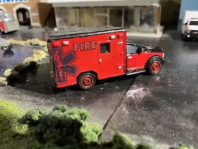 Matchbox 2019 Ram Ambulance Red And Black Customized • $29.99