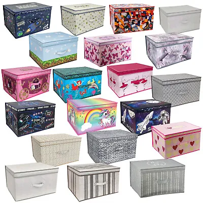 Large Collapsible Storage Box Folding Jumbo Storage Chest Kids Room Toy Box • £11.49