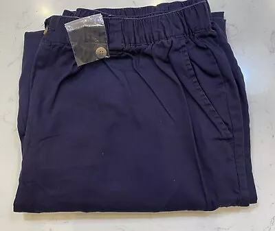 KING SIZE Drawstring  Knockround  Pants - XL38 BIG - Navy Blue Color NEW: KS051 • $19.99