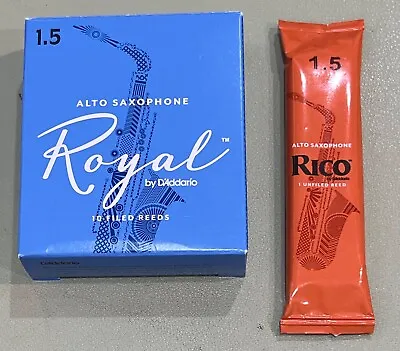 $5 • Buy Rico RJB1015 Alto Sax Reeds - Blue