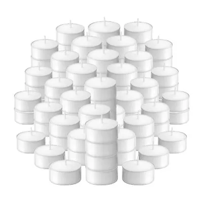 Tea Lights Candles White - 70 Count Long Burn Smokeless Unscented Tealight Ca... • $32.56