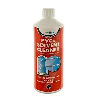 SOLVENT CLEANER PVC UPVC PVCu WINDOWS DOORS & CONSERVATORY FASCIAS CLEANING 1ltr • £9.49