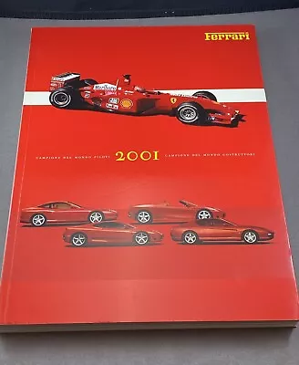 2001 FERRARI YEARBOOK Formula 1 Michael Schumacher • $39.95