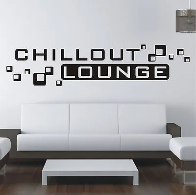 Chillout Lounge Sofa Bed Film Wall Tattoo Sticker Wall Sticker Sticker W514 • £8.59