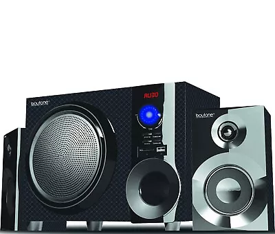 Boytone Wireless Bluetooth Stereo Audio Speaker System SD AUX USB FM Radio    • $89.99