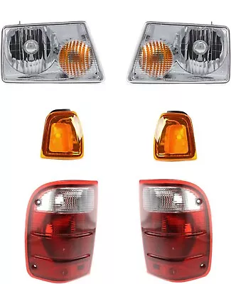 Headlights For Ford Ranger 2001 2002 2003 2004 2005 With Tail Lights Signals • $199.95