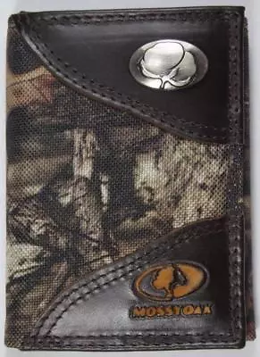 ZEP PRO Cotton MOSSY OAK Camo Trifold Wallet TIN GIFT BOX • $44