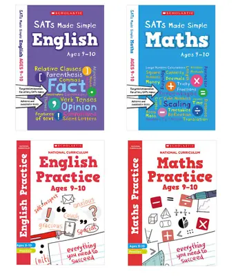 £16.99 • Buy Scholastic SATs Practice & Revision 4 Book Pack, KS2 Year 5 Ages 9-10