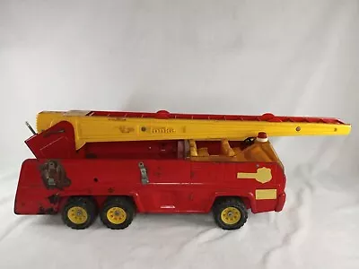 Tonka Metal Toy Fire Truck Vintage Red Long Extendable Ladder 32202 Engine • $16.49