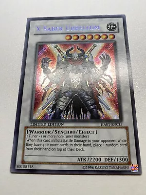 Yu-Gi-Oh! X-Saber Urbellum Secret Rare Limited Edition HA01-EN025 HP • $1