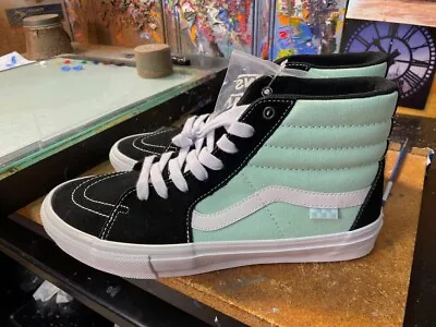 Vans Skate Sk8-Hi Mint Green Black Size US 13 Men's New  VN0A5FCCM2T Sneakers • $69.99