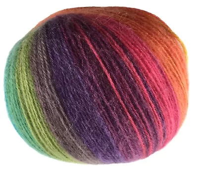 Rainbow Papatya Angora With Merino Lightweight DK 100g • £3.50