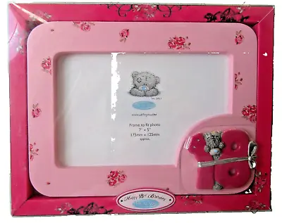 Me To You Tatty Teddy Happy 18th Birthday Picture/Photo Pink Floral Frame 7 X 5  • £11.50