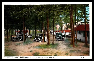 VANCOUVER WASHINGTON CLARKE COUNTY AUTO PARK Golden Age Autos ANDREWS C 1920 • $11.99