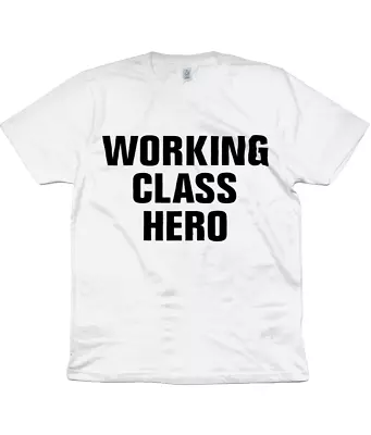 WORKING CLASS HERO - John Lennon- Organic T-shirt - The Beatles - Yoko Ono • £19.99