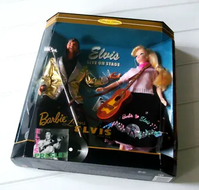 1996 Vintage BARBIE Loves ELVIS Live On Stage Collector Edition Mattel Doll NRFB • $119.25