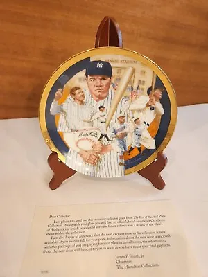 Babe Ruth Collectors Plate #1357F The Best Of Baseball Plate Collection MLB Vtg • $13.99