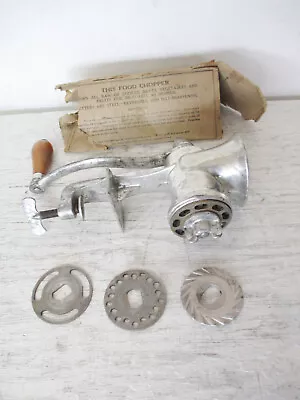 Vintage ECONOMY #20 Tabletop Meat Grinder Chopper Hand Crank W/ 4 Plates • $25