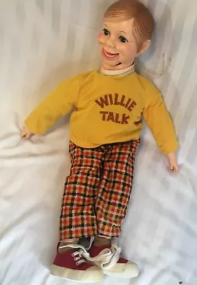 Willie Talk Doll Ventriloquist VTG Toy ORIGINAL Vintage Horsman 22  Character • $84.99