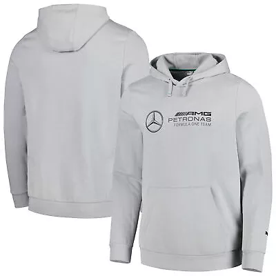 Men's Puma  Silver Mercedes-AMG Petronas F1 Team 2023 Fleece Pullover Hoodie • $59.99