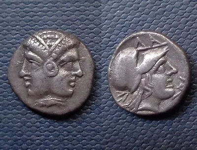 Ancient Greek  Mysia Lampsakos  390-330 BC  Silver Diobol • $265