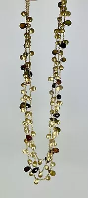 LP476 Marco Bicego 18k Yellow Gold 3 Strand Multi-colored Gems 41.9 Grams  • $5500