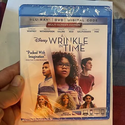 Disney A Wrinkle In Time (Blu-ray DVD Digital Code 2018) New No Slipcover • $3