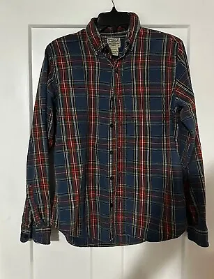 LL Bean Men Medium Flannel Shirt Outdoors Winter • $9